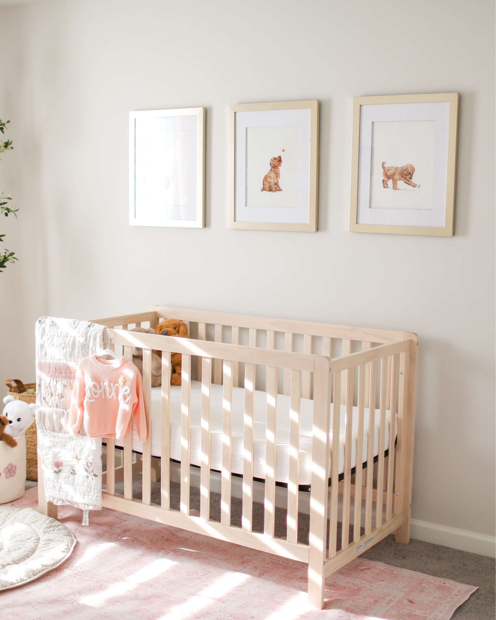 Baby girl nursery details 💕 I love this space so much! Renter friendly too! 

#LTKHome #LTKBaby