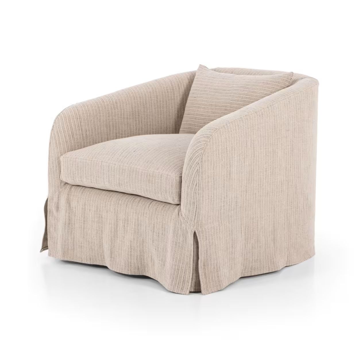 Harris Slipcovered Swivel Chair | Magnolia