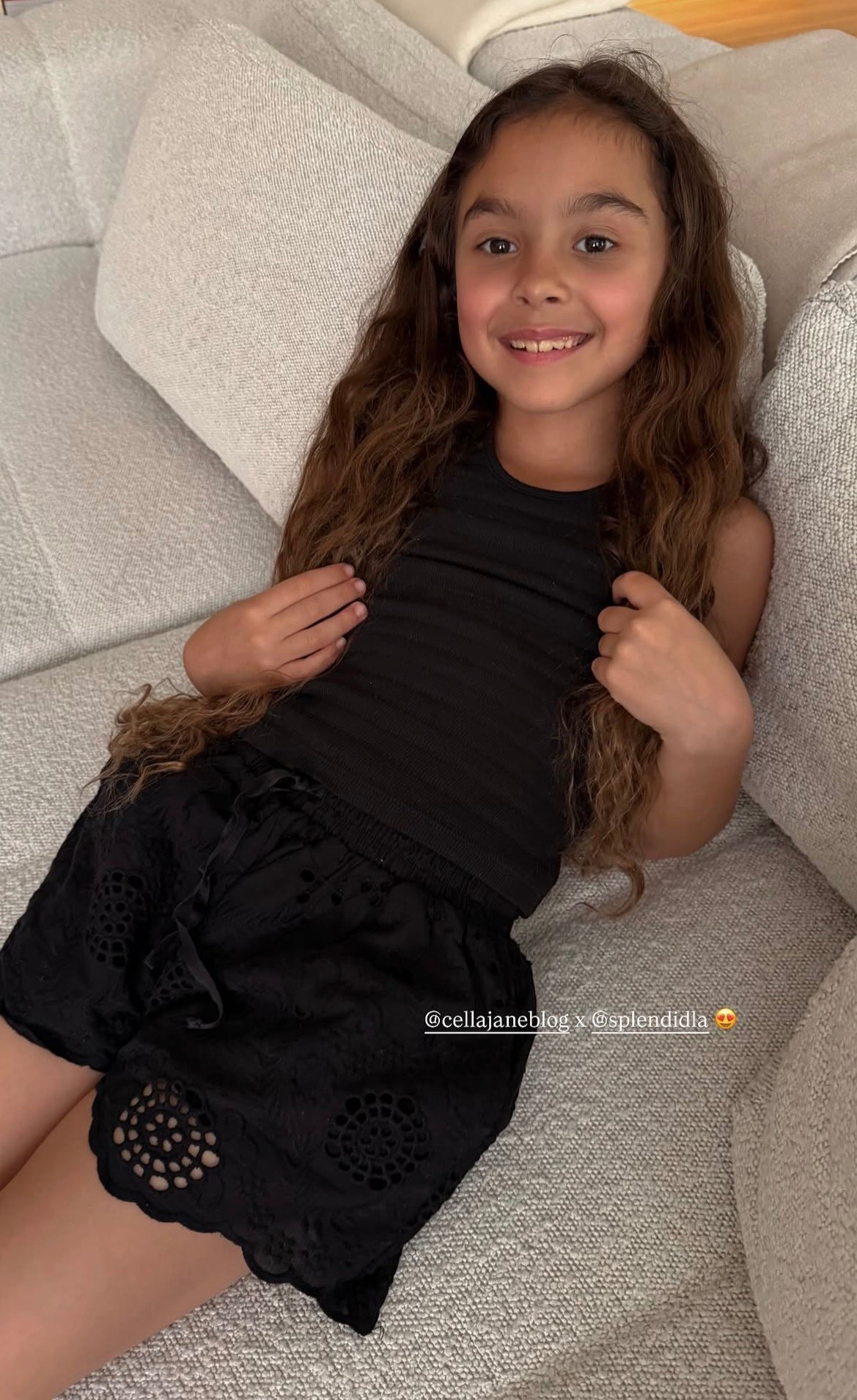 Smocked tank and eyelet shorts!