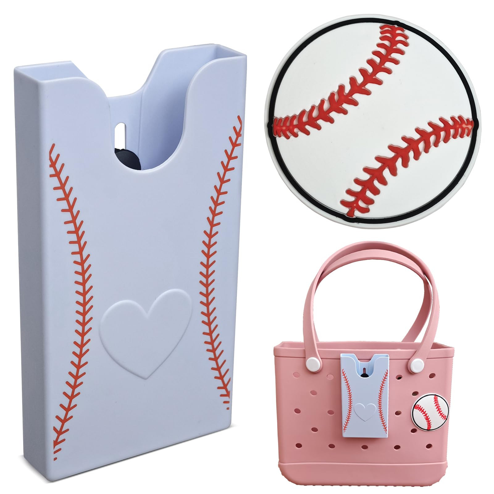 Baseball Theme Phone Holder for Bogg Bag/Simply Southern With 1 Charm,Organizer Accessories Inser... | Amazon (US)