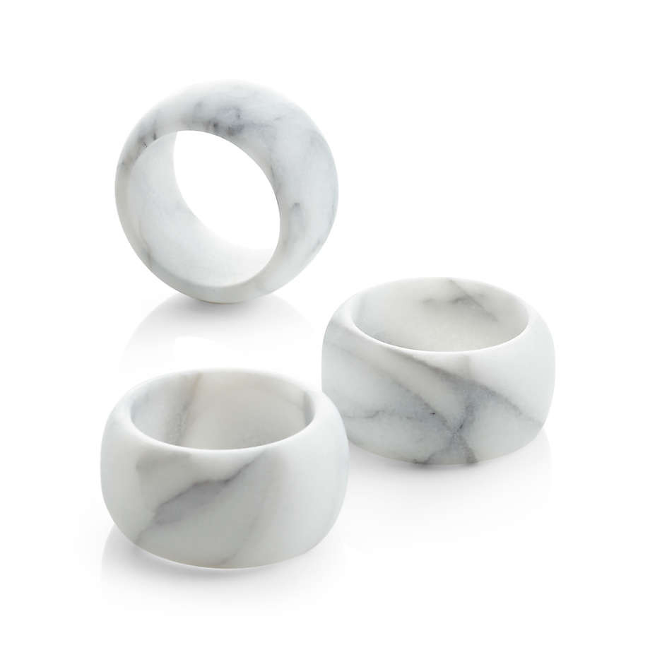Marble Napkin Ring + Reviews | Crate & Barrel | Crate & Barrel