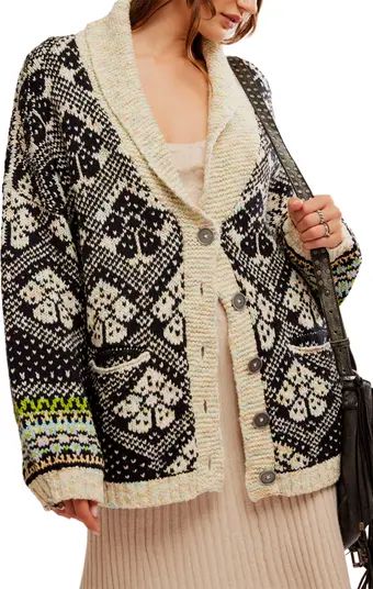 Free People Sasha Jacquard Cardigan | Nordstrom | Nordstrom