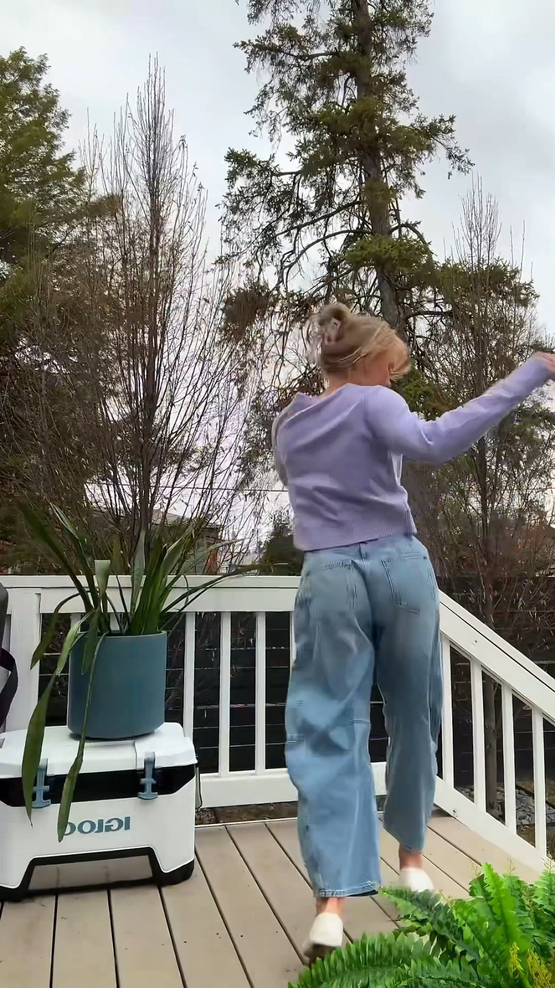 Spring has sprung ☀️
I wear a small in the sweater, and a 27 in jeans! Everything runs true to size 

#LTKSeasonal #LTKStyleTip