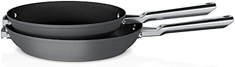 Ninja C52200 Foodi NeverStick Premium 2-Piece Fry Pan Set, Anti-Scratch Nesting Cookware, Hard-An... | Amazon (US)