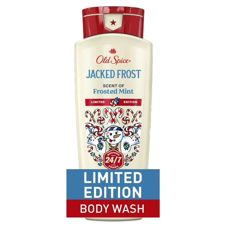 Old Spice Body Wash for Men, Holiday Limited Edition, 24/7 Shower Fresh, Jacked Frost, Frosted Mi... | Walmart (US)