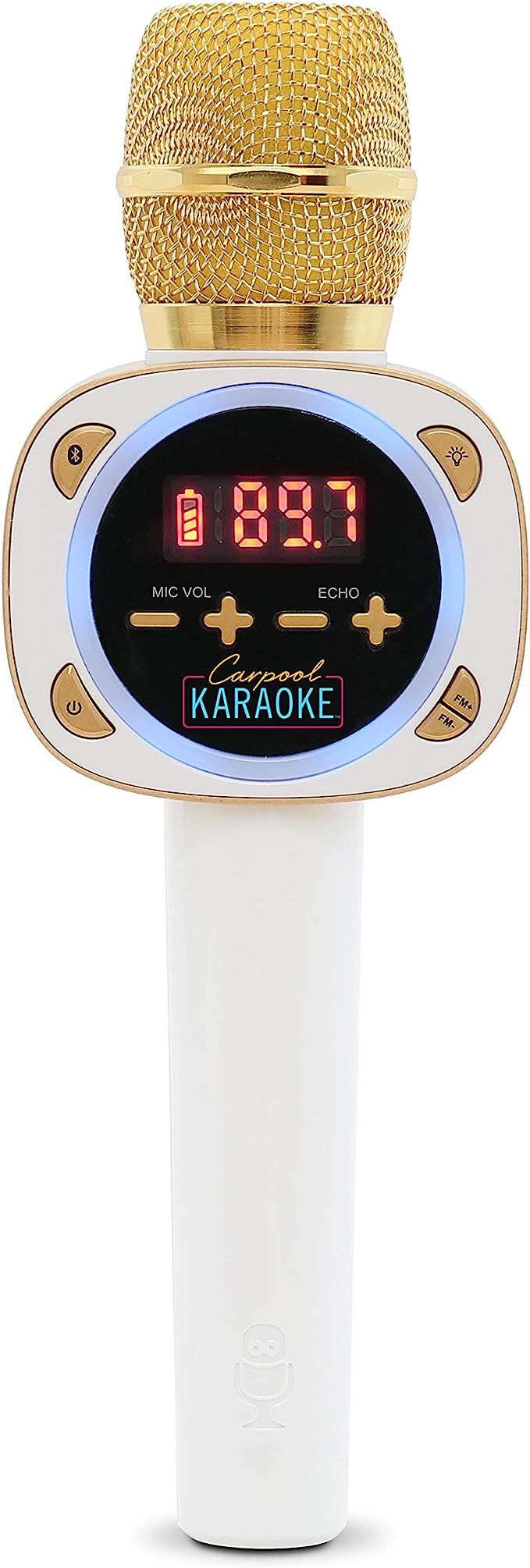 Singing Machine CPK545, Official Carpool Karaoke, The Mic, Bluetooth Microphone for Cars, White | Amazon (US)