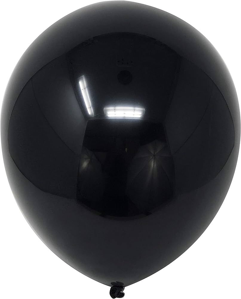 Allgala 100 Count 9 Inch Helium Grade Premium Latex Balloons-Black-BL52102 | Amazon (US)