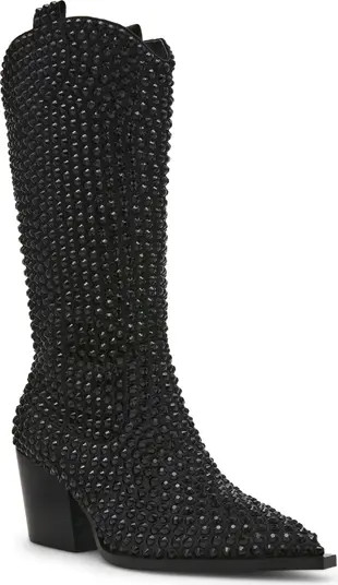 Betsey Johnson Randy Embellished Western Boot (Women) | Nordstrom | Nordstrom