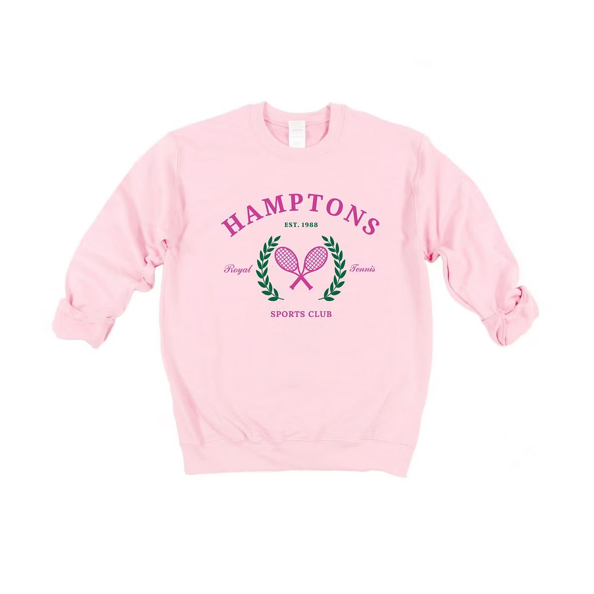 Simply Sage Market Women's Graphic Sweatshirt Hamptons Sports Club Tennis | Target