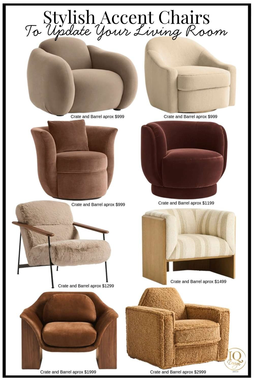 Crate & Barrel accent chair ideas for cozy living room vibes. Home decor and decorating ideas for your home. shearling accent chair, boucle accent chair, faux fur accent chair, velvet accent chair, leather and wood accent chair. mixed material accent chairs blog post 1-22-26

 

#LTKSeasonal #LTKOver40 #LTKHome #LTKmomlife