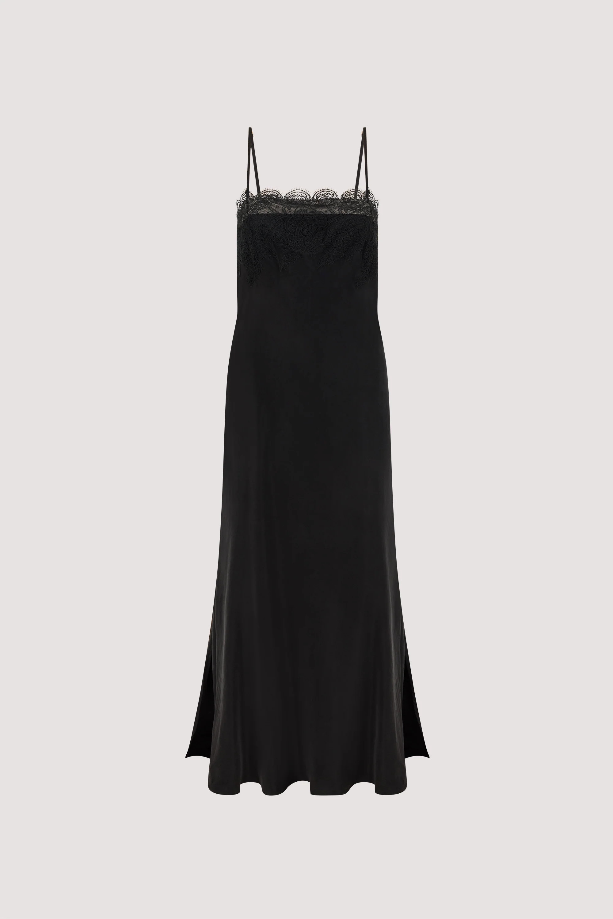 MINA BLACK CUPRO LACE DRESS | DISSH