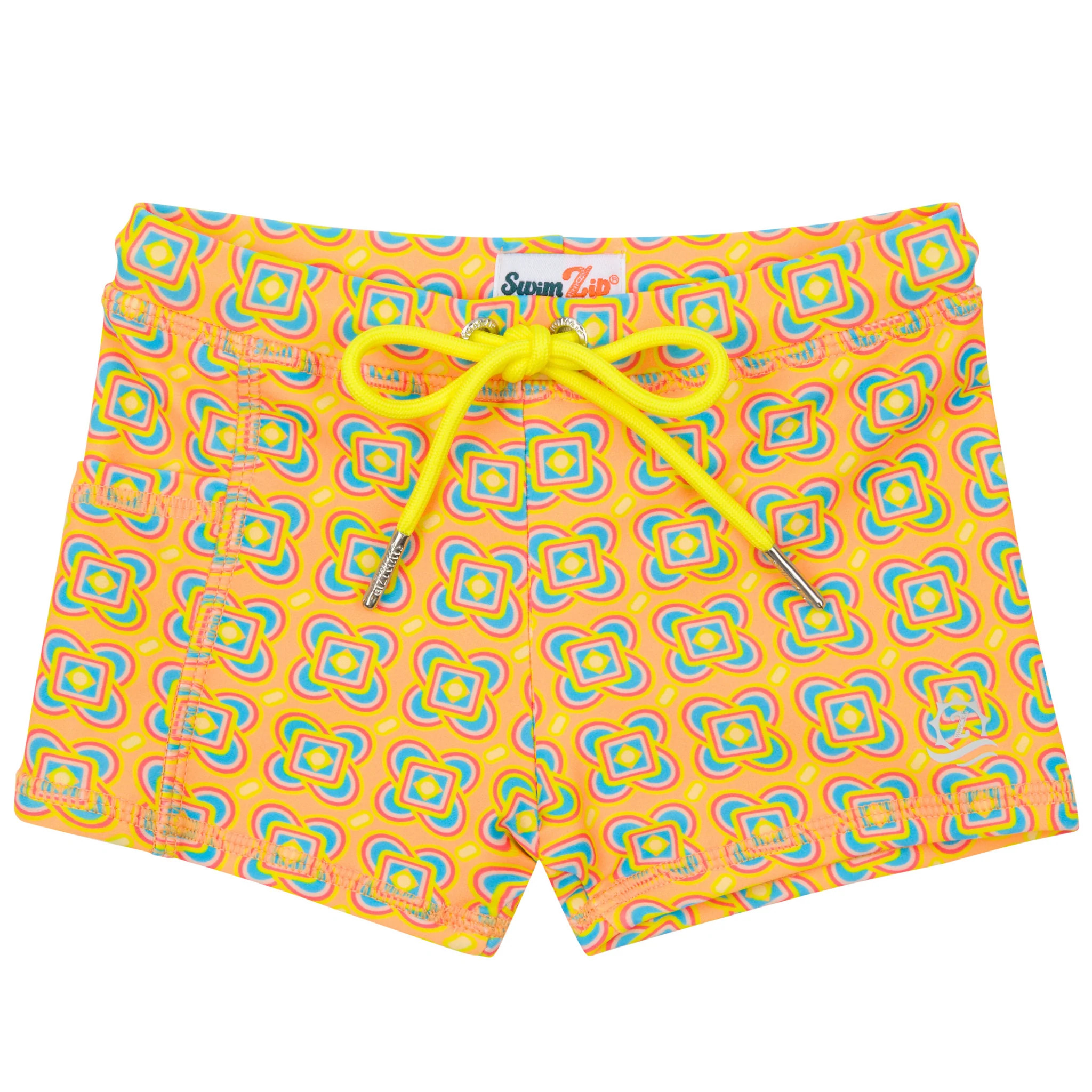 Kids Euro Swim Shorties | "Kaleidoscope" | SwimZip