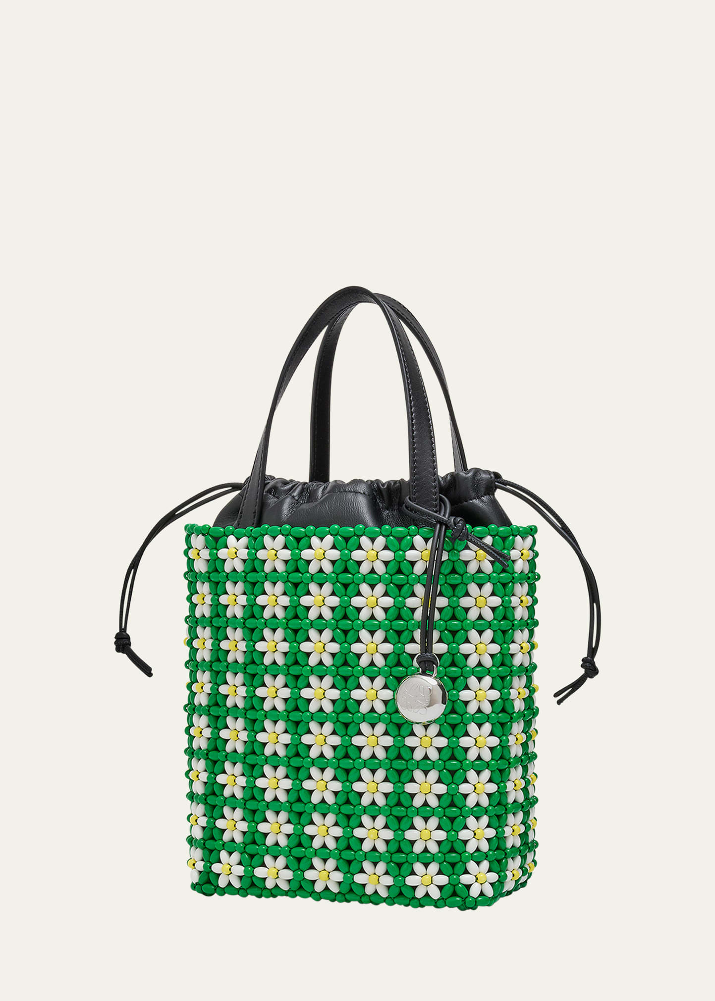 Loewe Mini Flower Beaded Tote Bag in Acetate | Bergdorf Goodman