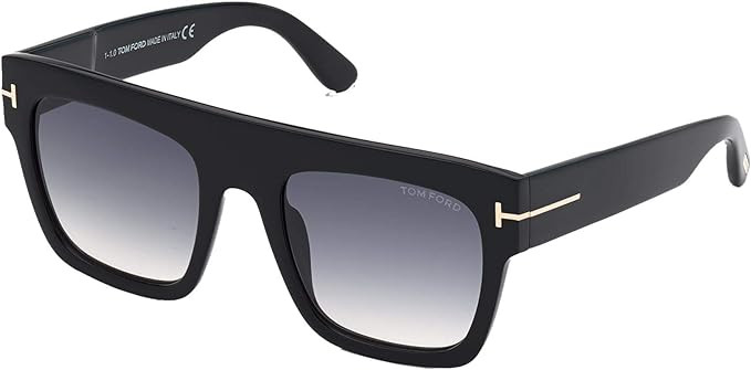 Tom Ford RENEE FT 0847 Shiny Black/Grey Shaded 52/21/140 women Sunglasses | Amazon (US)