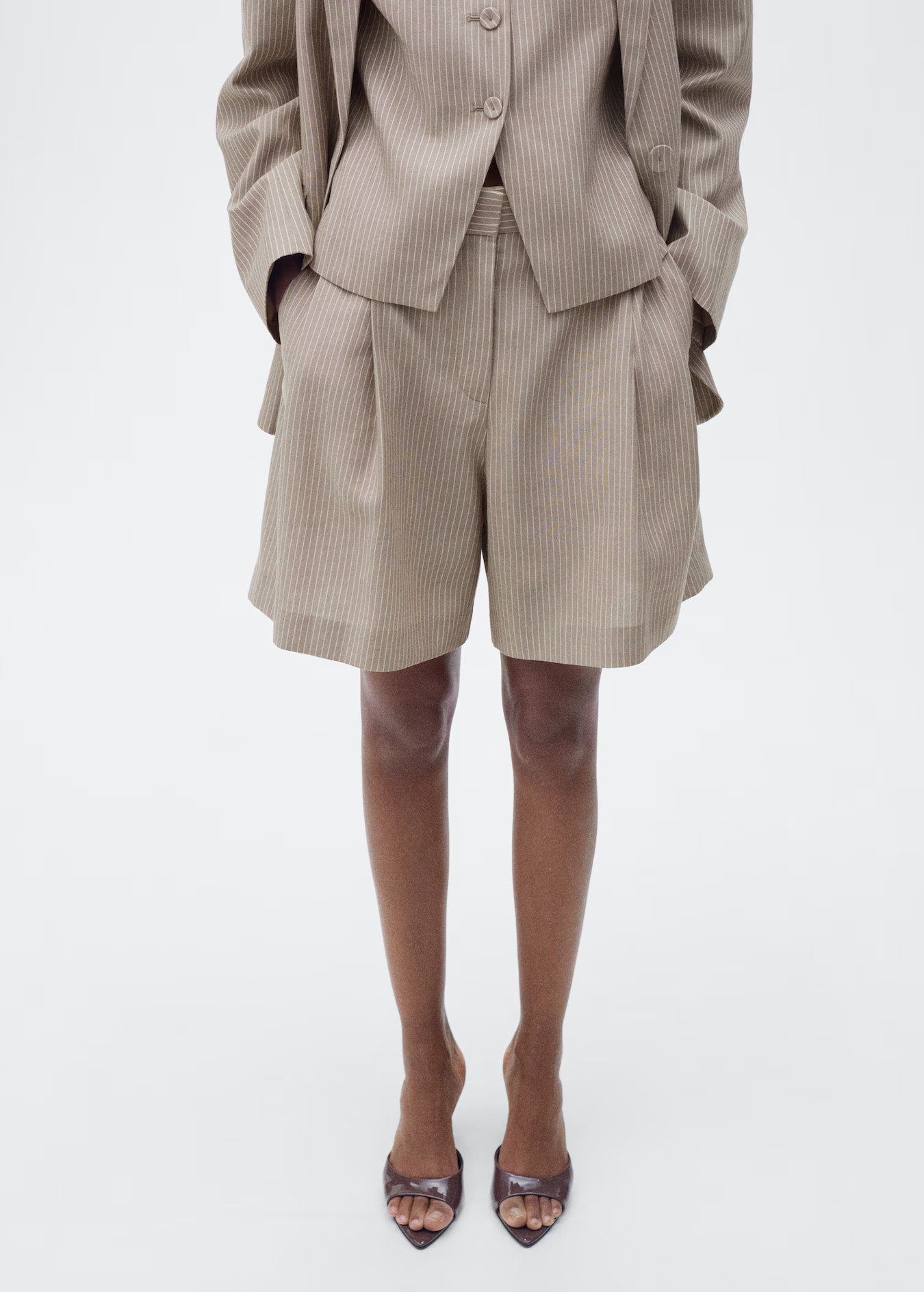 Bermuda completo righe - Donna | MANGO Italia | Mango EU