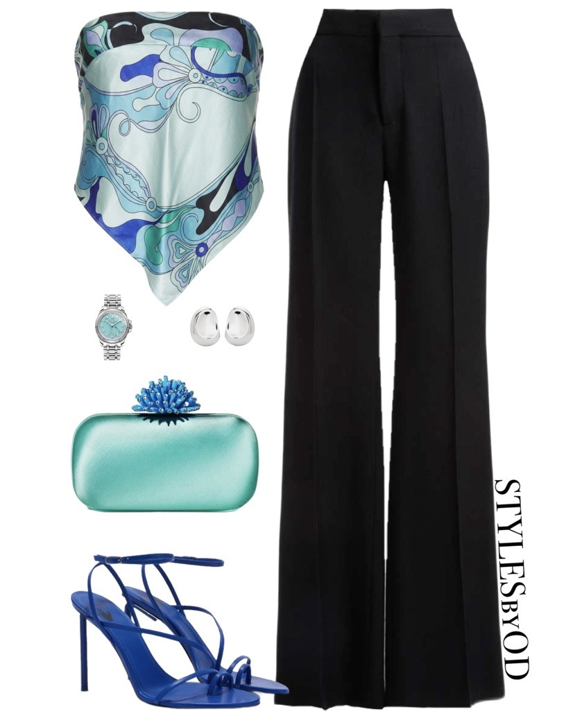 Sunset Warmth vs. Coastal Cool: Silk Scarf Top Inspo🌊🌅

Taking a statement silk scarf top and pulling out its key accent colors is my favorite formula for a chic night-out look 
• Option 1 (Cool Ocean): Paired with vibrant electric blue heels, a turquoise satin clutch, and sleek silver accessories🩵
• Option 2 (Warm Sunset): Styled with rich burgundy strappy heels, a metallic orange clutch, silver sculptural earrings, and a matching watch dial🧡

Which palette are you choosing for date night or drinks?✨#LTKfashion

#LTKstyletip #LTKluxury #LTKsummer #LTKtravel #LTKFashionMonth #LTKdatenight #LTKpartywear