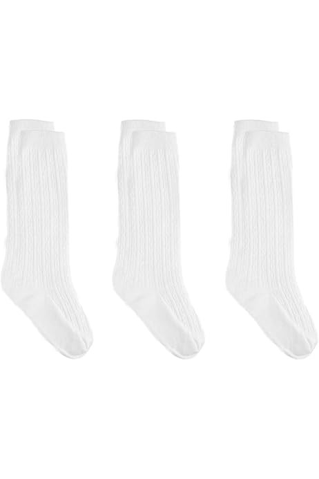 Epeius Unisex-Baby Seamless Ribbed/Cable Knit Knee High Socks (Pack of 3/6) | Amazon (US)