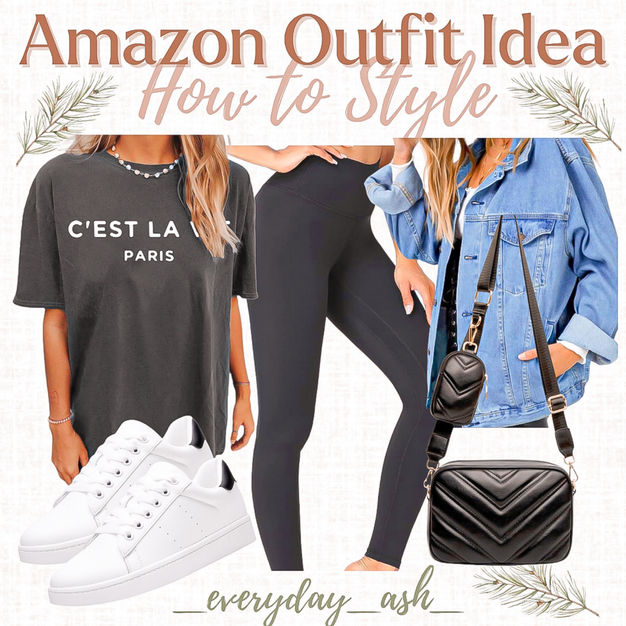 Amazon outfit idea 🖤

Leggings- they are my absolute favorite! True to size - I need more pairs 🖤😊


Casual outfit, oversized tee, graphic tee, leggings, jean jacket, white sneakers, casual sneakers, black crossbody bag, black tee, women’s fashion, Amazon fashion , Amazon outfit 

#LTKfindsunder50 #LTKGiftGuide #LTKstyletip