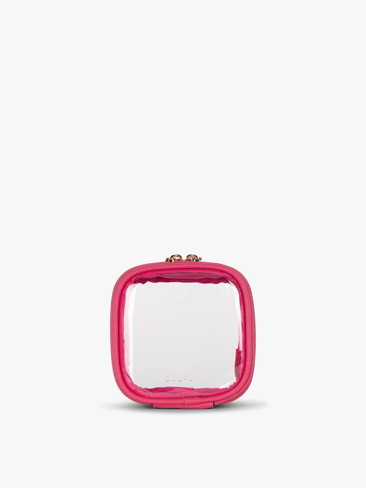 CALPAK Tiny Clear Cosmetics Case in Pink | CALPAK
