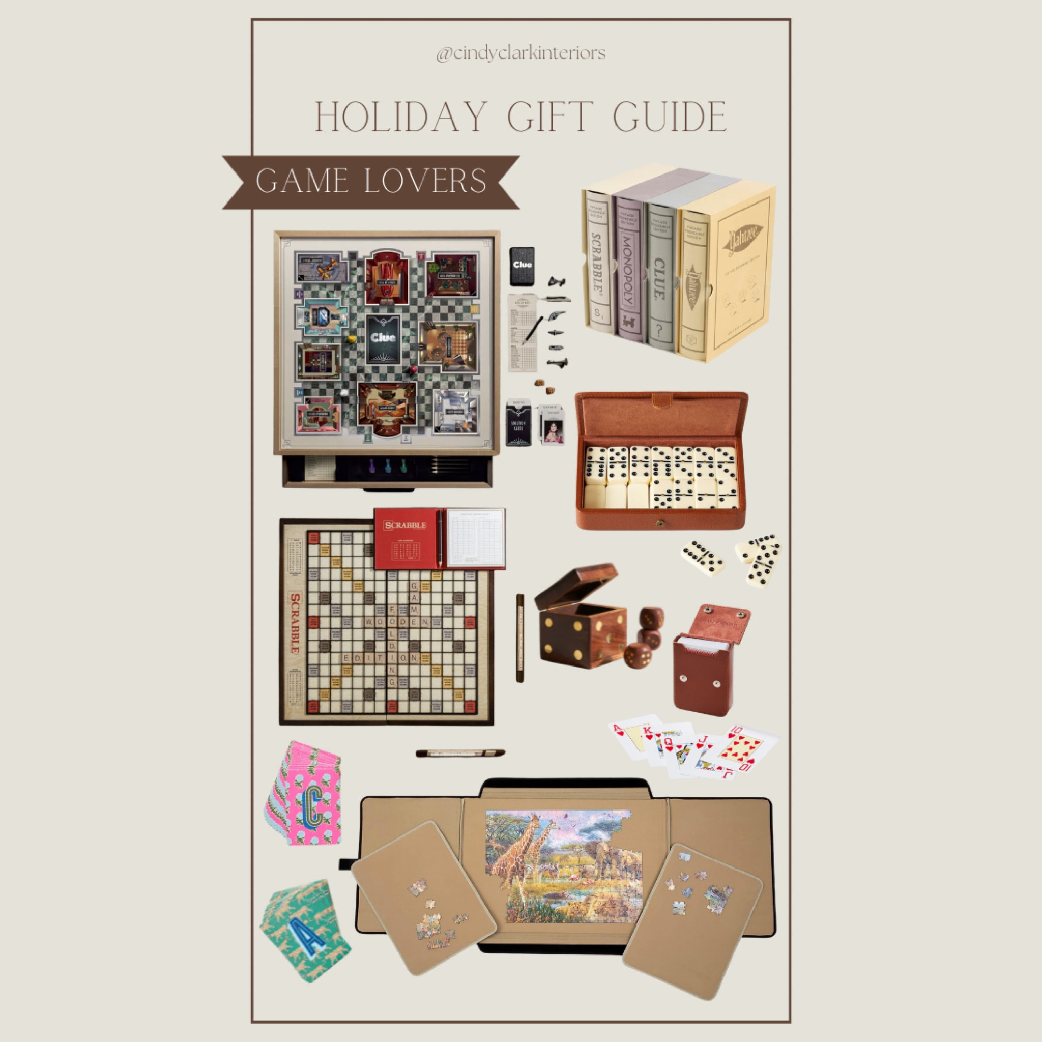 A holiday gift guide for the game lover! Does your family play board games together? All of these board games are perfect for gifting to families, kids, or adults. They’re greys quality too so you don’t have to worry about the wear and tear that happens over time to regular board games!

#LTKfamily #LTKHoliday #LTKGiftGuide