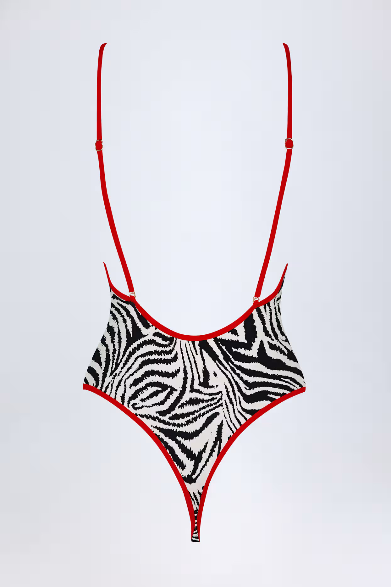 Cross-Back Swimsuit in Zebra Print | Oh Polly