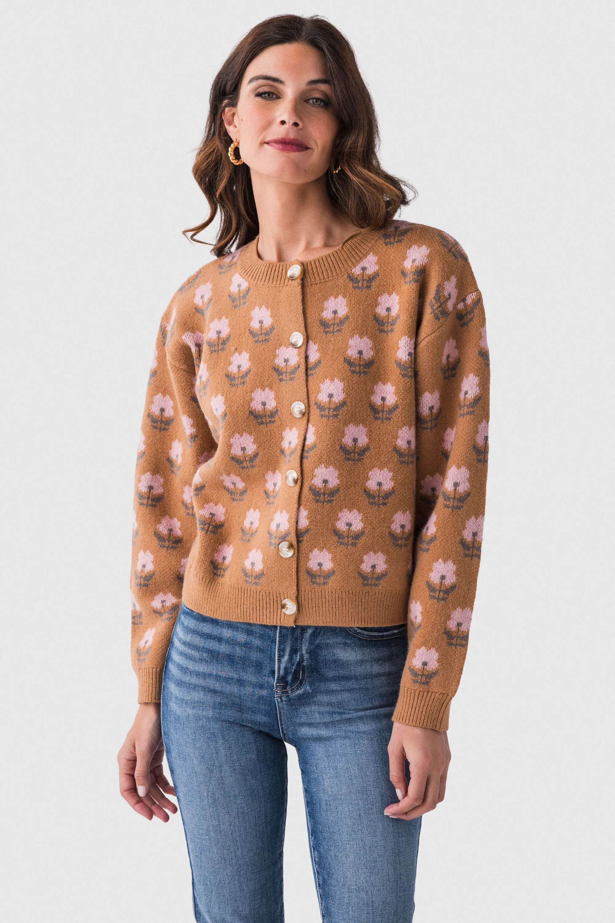 Wishlist Flower Print Cardigan | Social Threads
