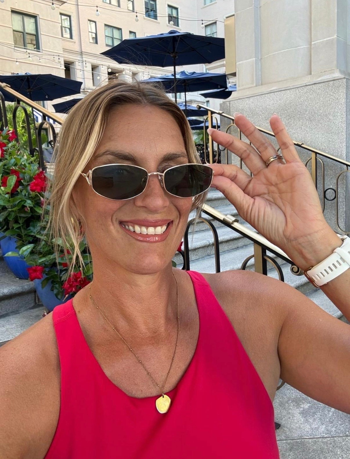 These are the best Amazon find I’ve ever found. On sale now for $15 for two pair. I am wearing the green lens shade. 
•
#sunglasses #glasses #sunnies #shades #cheapsunglasses #discountglasses

#LTKU #LTKSwim #LTKootd