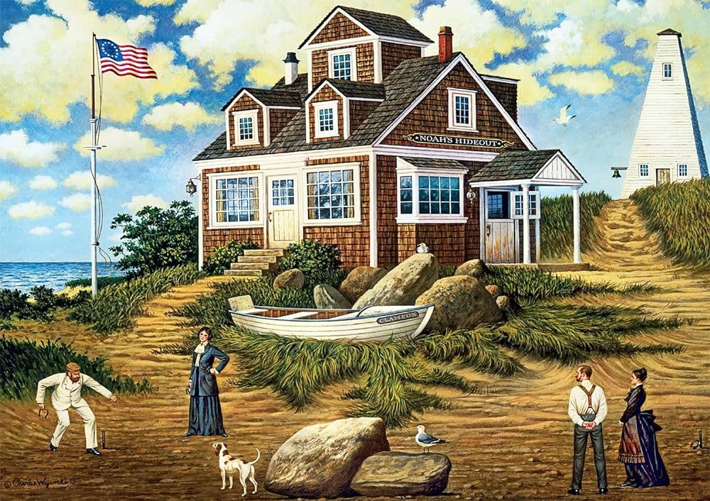 Buffalo Games - Charles Wysocki - A Delightful Day on Sparkhawk Island - 500 Piece Jigsaw Puzzle for…See more | Amazon (US)
