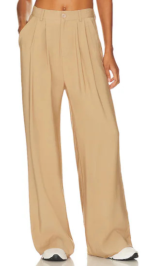 Fabi Wide Leg Pant in Camel | Revolve Clothing (Global)