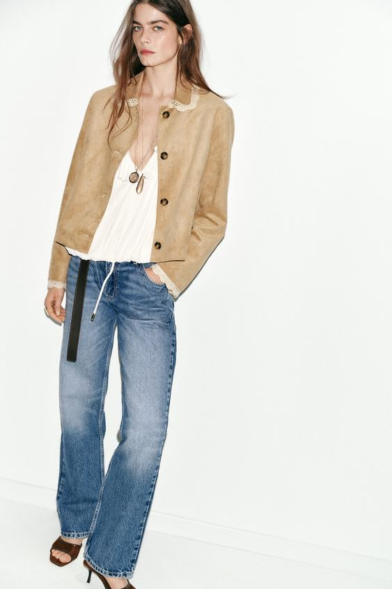FAUX SUEDE JACKET | Zara US