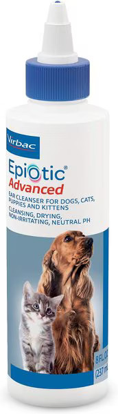 Virbac Epi-Otic Advanced Ear Cleaner for Dogs & Cats, 8-fl oz bottle | Chewy