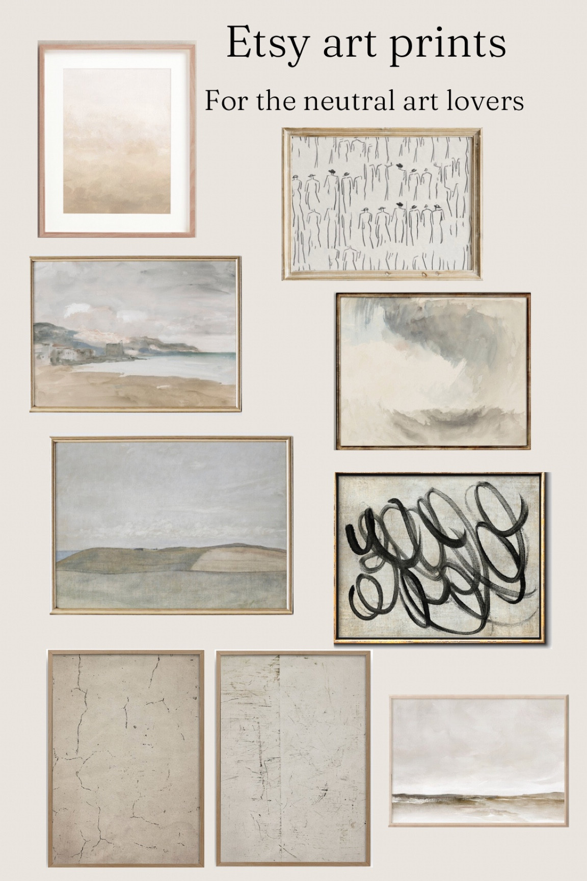 Roundup for all the neutral and abstract art lovers out there