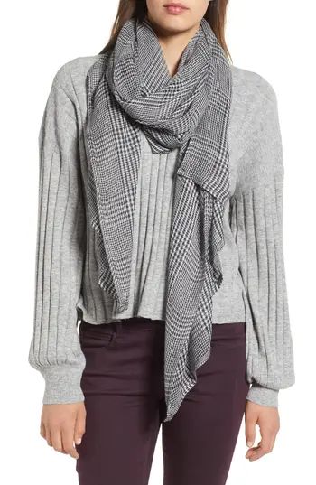 Women's Leith Menswear Plaid Oblong Scarf | Nordstrom