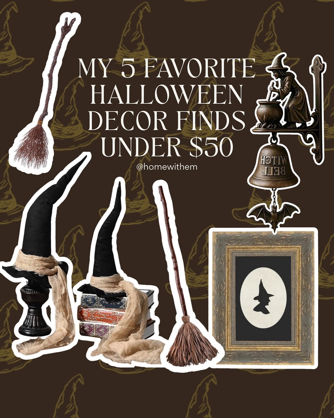 Comment “HALLOWEEN” below for the link to shop! 👻 And don’t forget-you must be FOLLOWING (thanks to IG’s new update!) so I can send you the link.

Spooky season is here, and I rounded up my 5 favorite Halloween decor finds under $50! These pieces feel classic, whimsical, and timeless-perfect for adding character to your home without breaking the bank. From witch hats and dancing brooms to a charming witch bell, these affordable Amazon Halloween decorations will instantly cozy up your space.

#HalloweenDecor #AmazonHalloween #AffordableDecor #SpookySeason #HomeDecorOnABudget #HalloweenHomeDecor #CozyFalIDecor