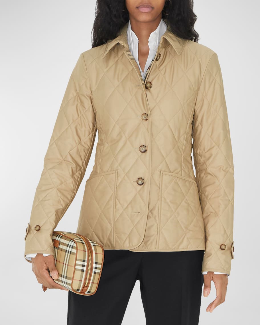 Burberry Fernleigh Diamond Quilted Jacket | Neiman Marcus