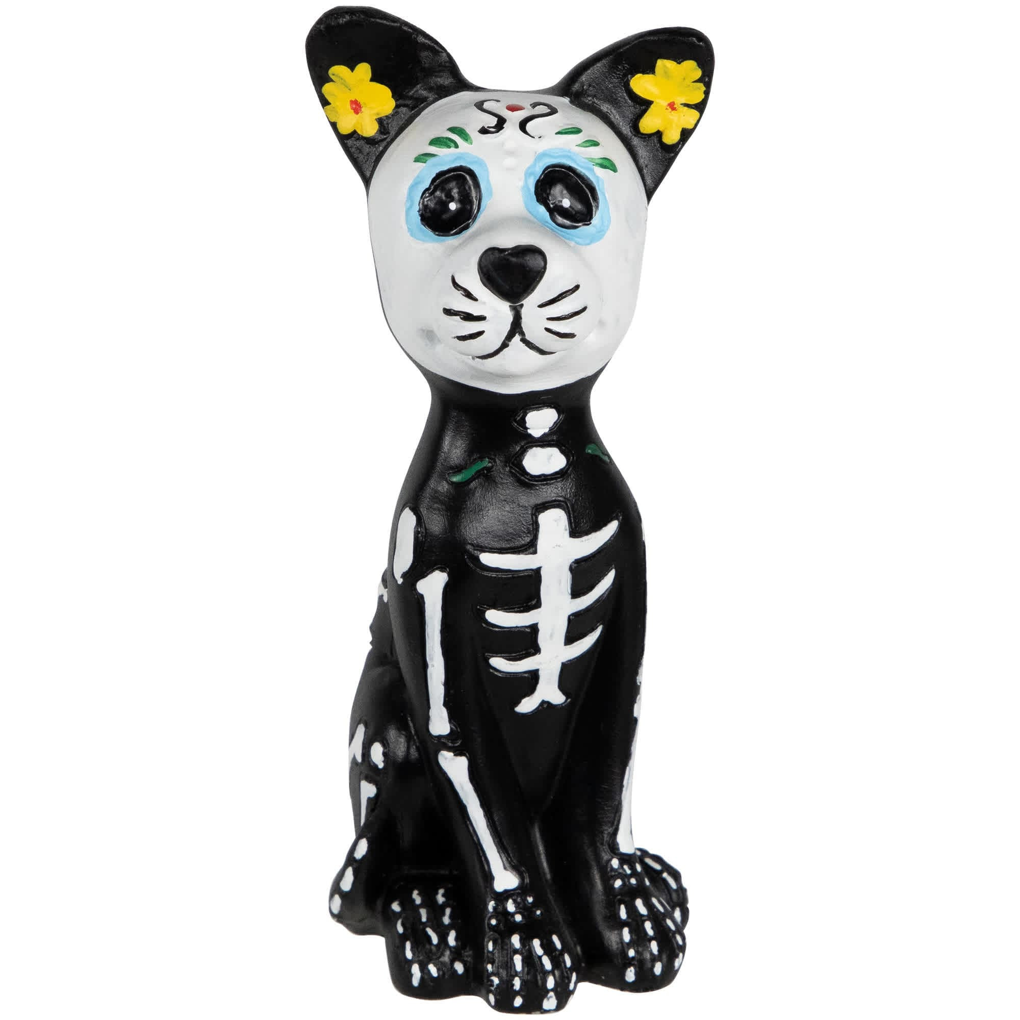 Northlight 5 inch Black Dia de Muertos Skeleton Dog Figurine Decoration one_size | NORTHLIGHT CB94923 | Lowe's