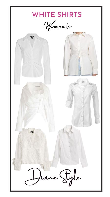 Nothing like a crisp white shirt to set your style apart. Wear with denim, leather leggings or a skirt. We love blouse with a touch of flare.

#LTKMostLoved #LTKover40