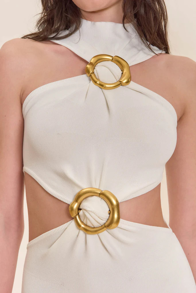 AMBAR KNIT DRESS - OFF WHITE | Cult Gaia - US