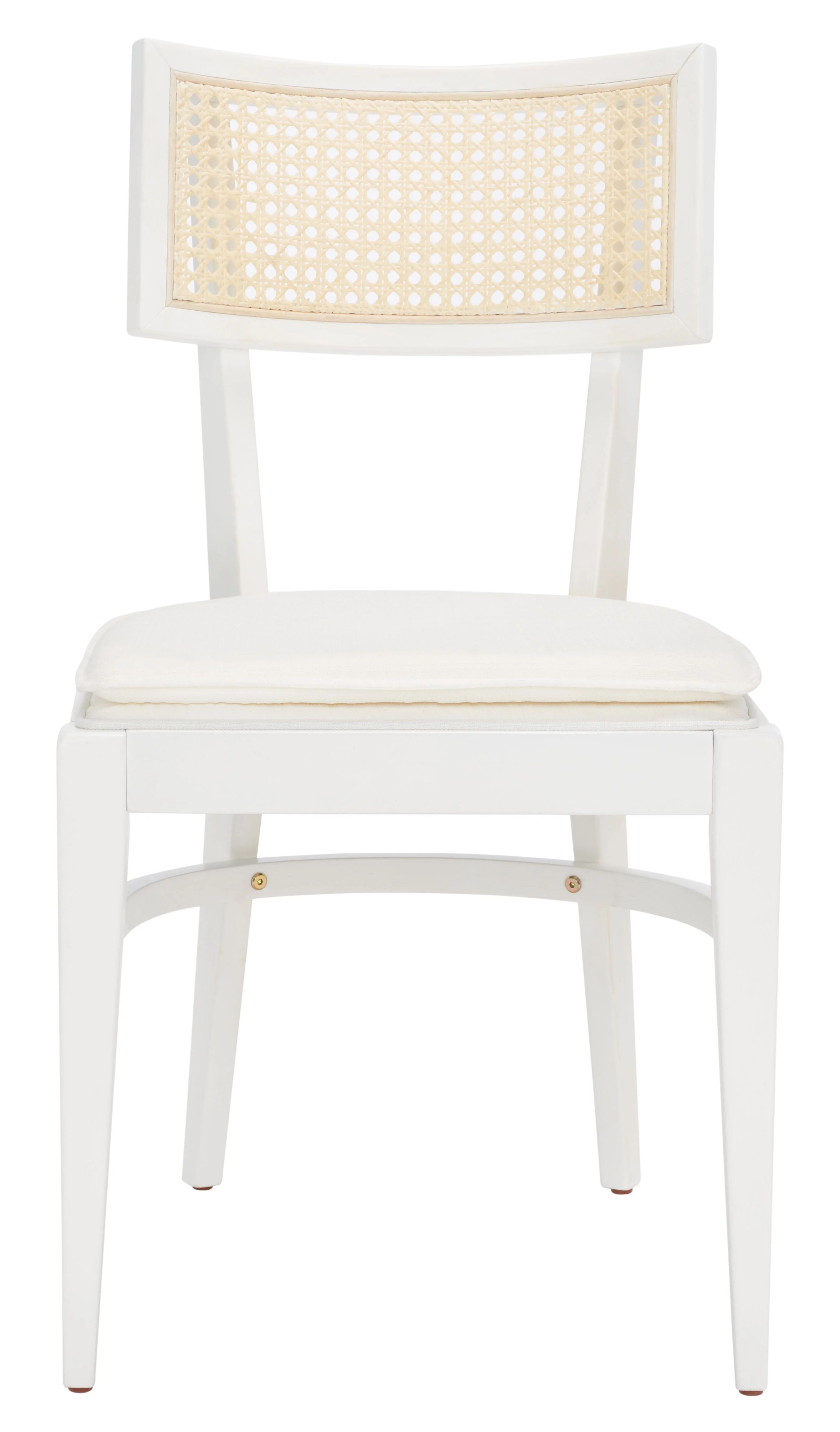 SAFAVIEH Galway Contemporary Cane Dining Chair, White/Natural | Walmart (US)