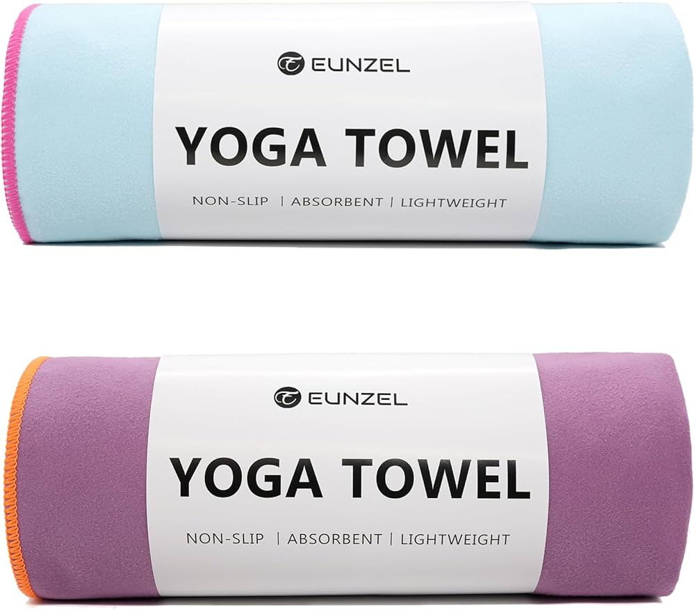 Eunzel Hot Yoga Towel Non-Slip Yoga Mat Towel Ultra-Absorbent Microfiber Towel for Hot Yoga, Pila... | Amazon (US)