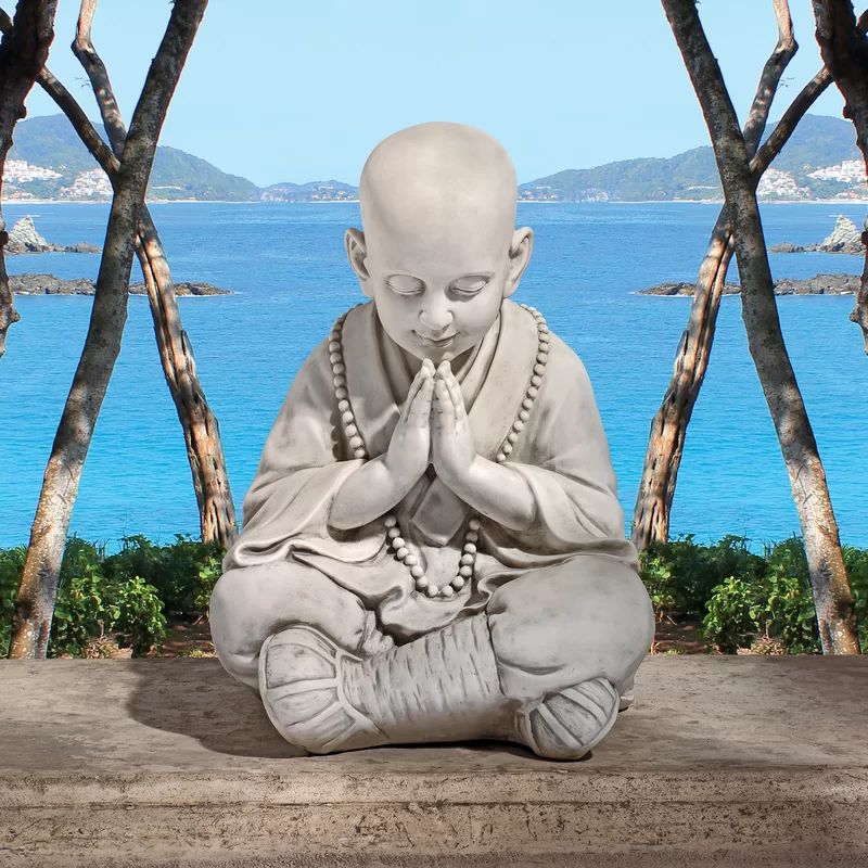 Praying Baby Buddha Asian Garden Statue | Wayfair North America