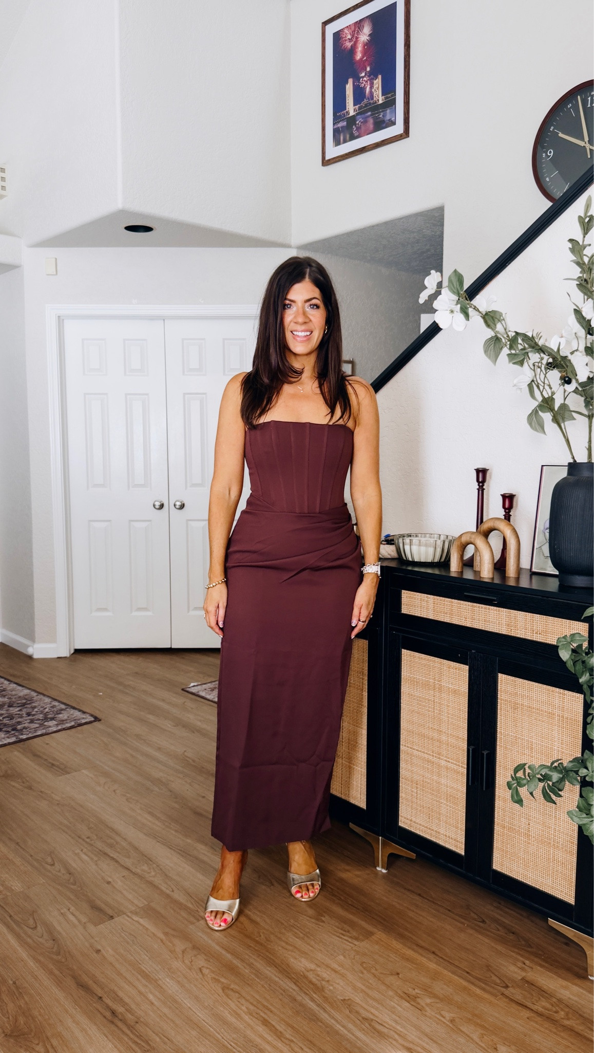 In an 8 corset formal dress

#LTKTall #LTKWorkwear #LTKWedding