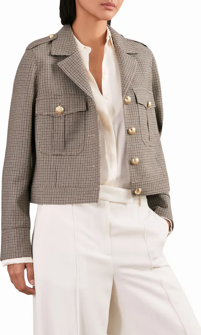 Jaque Houndstooth Check Wool Jacket | Nordstrom