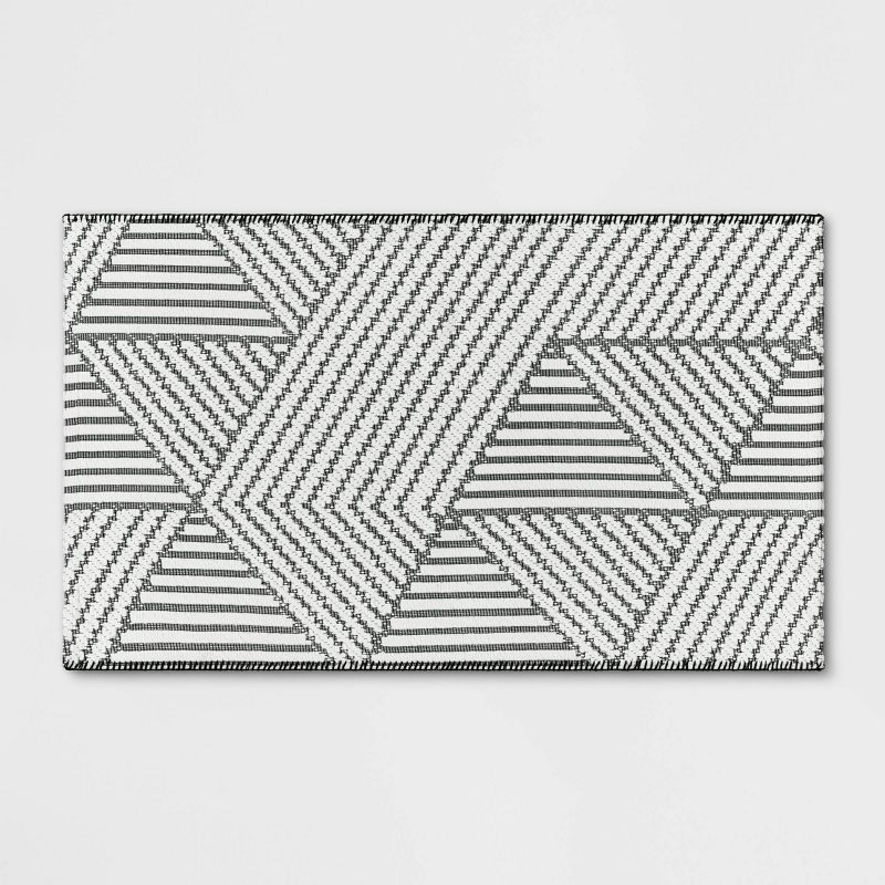2'3"x3'9" Geo Accent Rug Gray - Project 62™ | Target