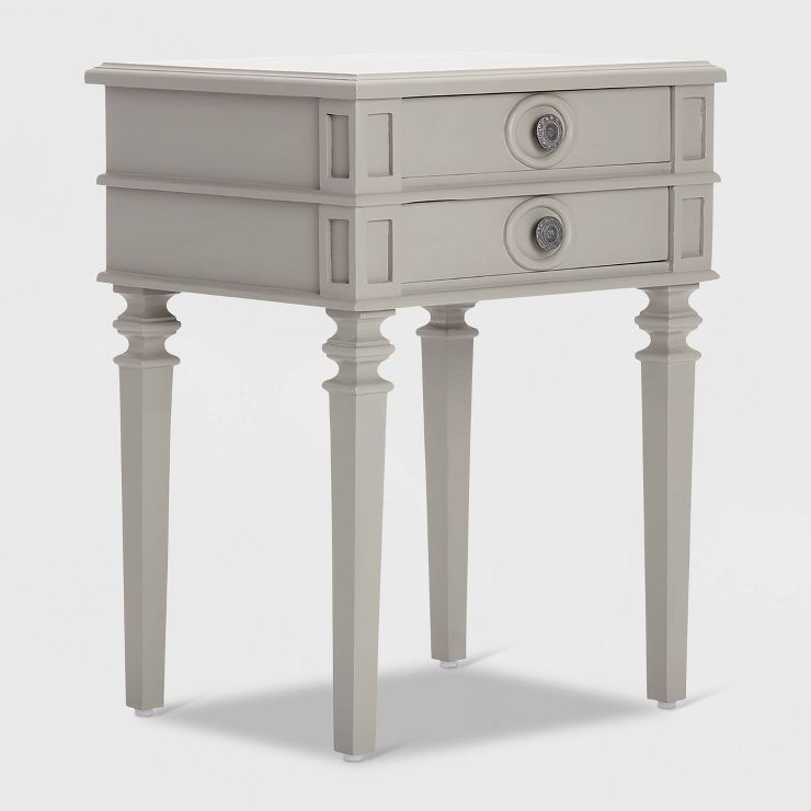 Irving Side Table with 2 Drawers Gray - Finch | Target