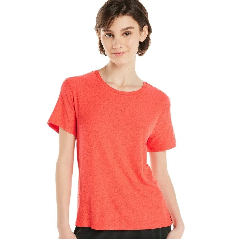 Athletic Works Women's ButterCore Tee with Short Sleeves, Sizes XS-XXXL - Walmart.com | Walmart (US)
