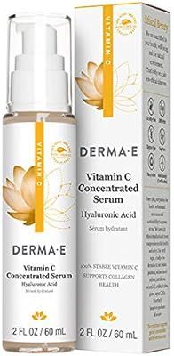 DERMA E Vitamin C Concentrated Serum with Hyaluronic Acid, Antioxidant Protection, Boots Hydratio... | Amazon (US)