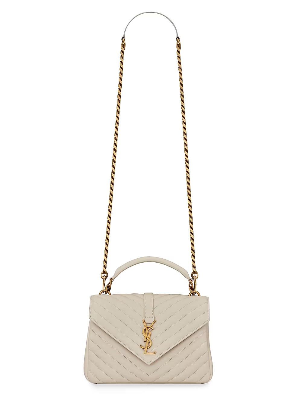 College Medium Chain Bag In Quilted Leather | Saks Fifth Avenue