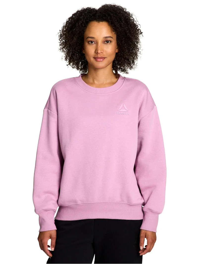 Reebok Women's and Women's Plus Weekender Oversized Crewneck, Sizes XS-4X | Walmart (US)