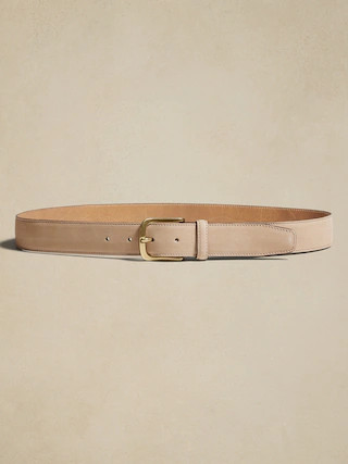 Cinza Nubuck Leather Belt | Banana Republic (US)